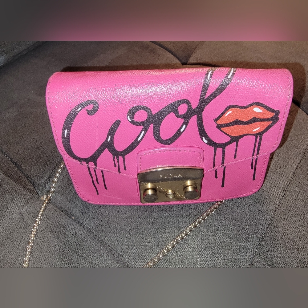 Furla Pink Graphic Women's Bag - Picture 3 of 9